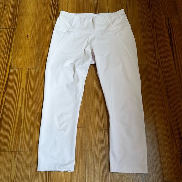 Apana light purple cropped criss cross calk leggings SIZE M - Picture 1 of 4